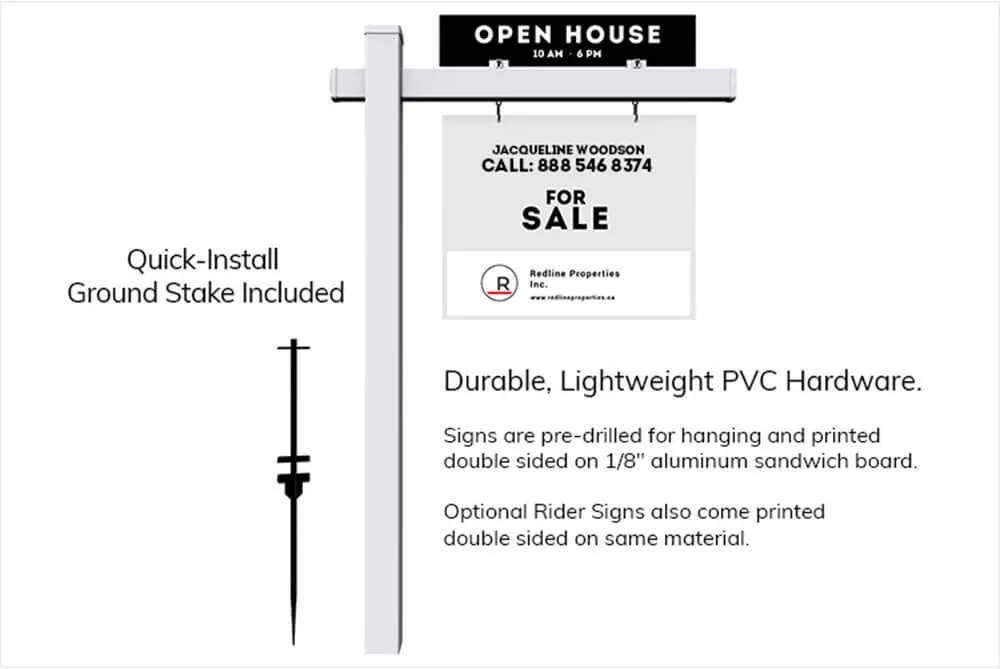 Real Estate Portable Signposts Austin