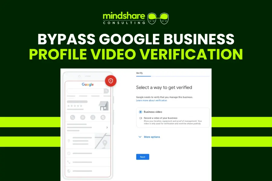 Select a way to get verified bypass google business profile video verification process